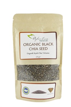 AYHAN ERCAN Süper Gıda Organik siyah Chia Tohumu 225 g